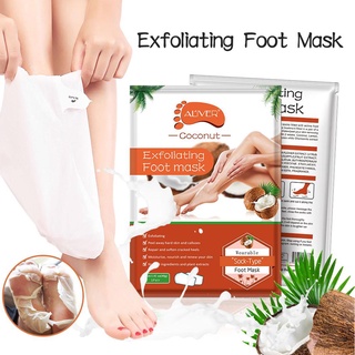 ❀ifashion1❀1 Pair Exfoliating Feet Mask Pedicure Peel Off Dead Skin Remover (Coconut) (3)