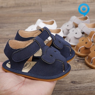 Lasvegas 1 par de zapatos de bebé antideslizante diseño transpirable cuero sintético moda bebé sandalias para verano