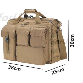 Hombres militar portátil bolsa de mensajero multifunción táctica maletín ordenador hombro bolsos (6)