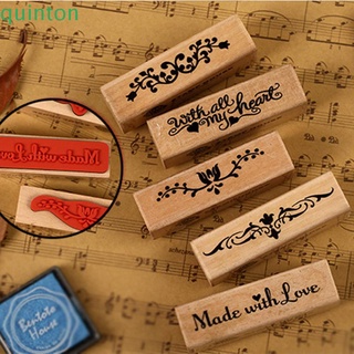 Sello De goma De madera pequeño creativo Retro con estampado personalizado Para diario
