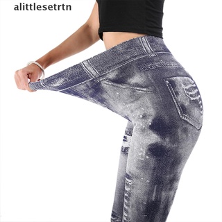 [alittlesetrtn] jeans mujeres pantalones de mezclilla slim leggings fitness más el tamaño leggins jeans pantalones [alittlesetrtn]