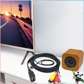 Duttek 5 pies/1,5 m USB 2.0 hembra A 3 RCA macho Video A/V práctico videocámara adaptador ideal para equipos AV