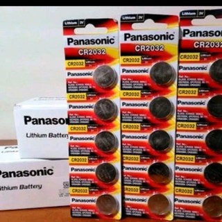Litio Panasonic 3V CR 2032 batería botón baterías