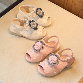 verano flor sandalias bebé pu zapatos niñas sandalias zapatos de playa