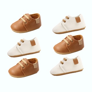 Bebé niños zapatillas de deporte con cordones lindo Oxford zapatos de bebé antideslizante confort primero zapatos de caminar blanco pulgadas