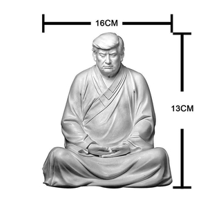 Adorno de resina de Trump Buddha Ever Donald President decoración Mini blanco E1R3 (3)