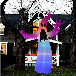 3.6m/1.8 m Halloween fantasma espeluznante inflable con cambio de color LED accesorios de decoración para jardín hogar patio GETRICH.BR (4)