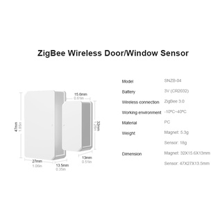 Sensor De puerta De ventana inalámbrica Zigbee Sonoff-Snzb-04 alarmas Moni Sensor On/apagado a través De eWeLink APP para ventana De puerta De Zigbee- Sensor inalámbrico De hogar inteligente- hogar inteligente antirrobo Ddoor (2)