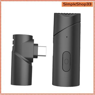 Micrófono De solapa simpleshop33 2.4g inalámbrico Bluetooth inalámbrico Para grabación/reproductor/Vlogger/educación