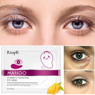 simplflying cod√ 2pcs colágeno mango máscaras de ojos vitamina c anti-envejecimiento círculos oscuros parche de acné (5)