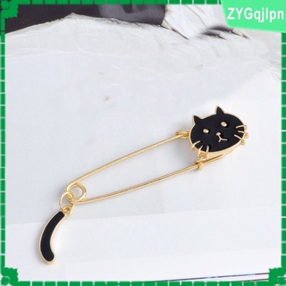 broche de gato lindo chapado en oro a la moda ramo de joyería ramo grande de seguridad pin regalo