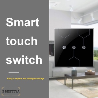 【COD】 Tuya Zigbee touch switch smart home wireless voice control tempered glass scene panel