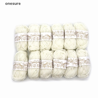 onesure 12pcs Ball Handmade Knitting Yarn Wool Line Soft Thickness Line Crochet Yarn . (1)