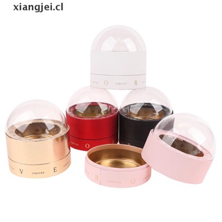 【xiangjei】 1pc Chocolates Box Flower Box Round Handle Transparent Gift Box Packing Box CL