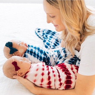 Wit ropa de cama de bebé recién nacido bebé niños niñas envolver manta saco de dormir colorido pañales diadema 2Pcs conjuntos (1)