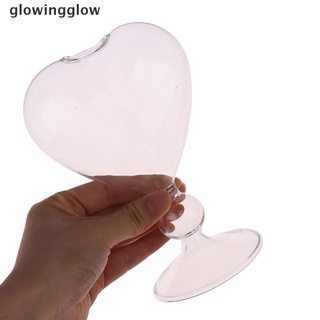 glwg macetas de vidrio de corazón florero de cristal decoración del hogar florero florero decoración de escritorio brillo (3)