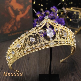 MNXXX Wedding Crown Rhinestone Birthday Crown Tiara Headdress Bridal Hair Accessory