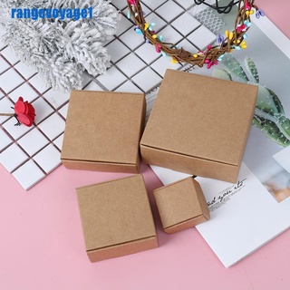 [range11] 10 cajas de papel Kraft marrón para aviones, en blanco, hecha a mano, caja de embalaje de jabón [ph]