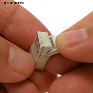 grouptree escala 1/12 a bundle miniature play money us $100/$1banknotes cl (1)
