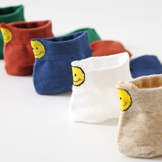 1 Par De calcetines delgados Para niños Boca Rasa/calcetines Para mujer pequeños De Smiling/calcetines faciales