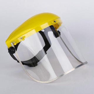 protector facial montado en la cabeza antisalpicaduras transparente visera protector de soldadura casco cubierta