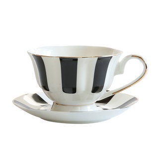 1pc flor en forma de taza de café platillo conjunto de estilo europeo de cerámica de la tarde de té conjunto de hueso fino de china taza de té de oro