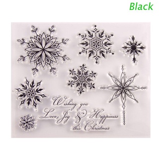 Flores negras de silicona transparente sello DIY Scrapbooking relieve álbum de fotos decorativo tarjeta de papel artesanía arte hecho a mano regalo