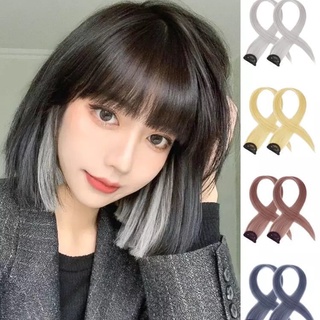 peluca mujer pieza colgante orejas teñidas largo pelo recto color sin costuras extensión de pelo pieza de planificación (1)