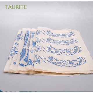 TAURITE 1PC Stamping Pottery Accessories Craft Paper Glaze underglaze flower paper Ceramics Transfer paper Scrapbooking Creative Sewing Arts Blue and white porcelain paper