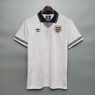 1990 Retro Jersey England Local Camiseta de Fútbol Personalización Nombre Número Vintage Jersey
