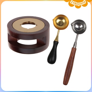 Wax Melting Furnace Kit Spoon Stamp Seal Sticks Stove Pot w/ Spoon B+C