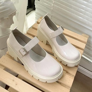 Zapatos De Las Mujeres s Verano 2021 Primavera Y Otoño Estilo Británico Pequeño Cuero Japonés jk Uniforme Tacón Grueso Fondo Cabeza Redonda Mary Jane