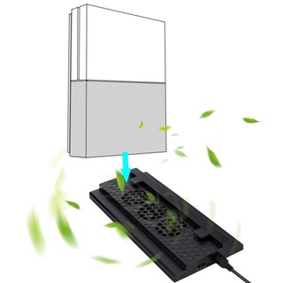 Consola De juegos De consola De enfriamiento Vertical con concentrador De puertos Dual USB Para Xbox One S Hollocamento De ruedas