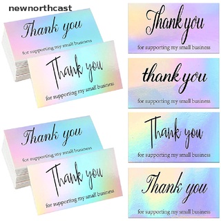 [newnorthcast] 50pcs gracias por su pedido tarjetas de visita compra gracias tarjetas de felicitación