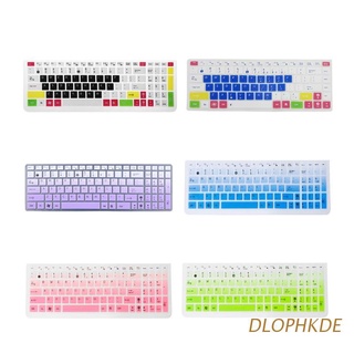 dlophkde teclado cubierta teclado película protector de piel notebook silicona protección para asus k50 portátil accesorio