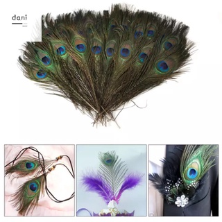 10/20/50pcs real natural pavo real cola ojos plumas para bricolaje ropa decoración boda fiesta 25-30cm hermosa pavo real cola plumas