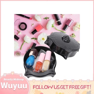 Wuyuu conveniente maquillaje cosmético caja de almacenamiento de algodón hisopos resistente y duradero amantes para artistas profesionales