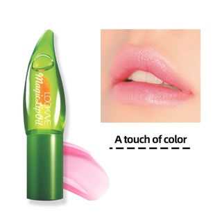 Lápiz labial de aloe Color resistente al agua larga duración (2)