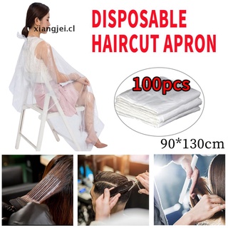 [xiangjei] 100pcs desechables peluquería peluquería chal capa de tela capa impermeable cl
