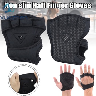 Guantes de entrenamiento cruzado para entrenamiento de pesas/guantes de levantamiento de dedos abiertos sin espalda/antideslizante/respirables para Fitness