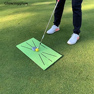 GLW Foldable Golf Hitting Mat Swing Training Aid Portable Golf Practice Training Mat Glow (6)