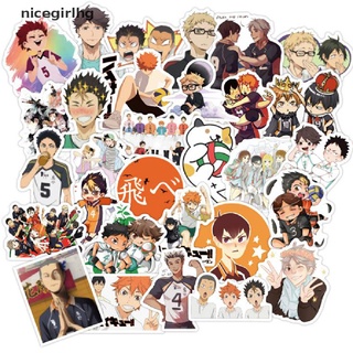 [I] 50Pcs Japanese Anime Stickers Volleyball Laptop Skateboard Luggage Guitar Decal [HOT]