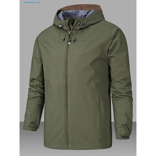 thatsakes Top Jacket Coat Solid Color Zipper Closure Jacket Coat Waterproof Outerwear (7)