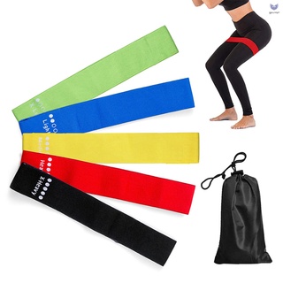 5 pzs Bandas De resistencia De bucle con bolsa De almacenamiento Para Yoga casa gimnasio entrenamiento entrenamiento