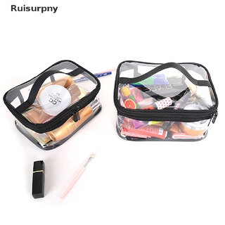 [ruisurpny] transparente pvc viaje cosméticos maquillaje neceser bolsa de lavado bolsa de cremallera bolsa venta caliente