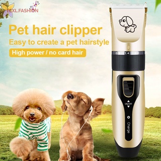 Tcxl eléctrico Pet Clipper de pelo bajo ruido inalámbrico afeitadora para perros gatos mascotas