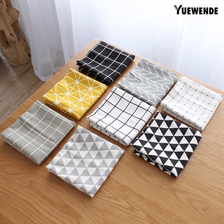 yue 40x60cm simple algodón lino servilleta mantel mantel mesa de comedor fondo tela decoración