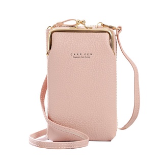Korean Style Litchi Pattern Solid Color Crossbody Bag Women Holiday Gift