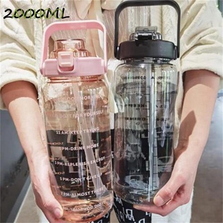avihoo con escala botella de agua hervidor de agua al aire libre 2000ml de gran capacidad botella de agua de viaje hervidor de agua deportes fitness portátil/multicolor