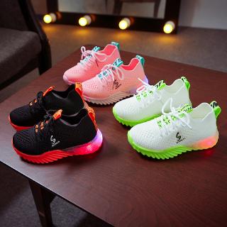 Tenis deportivos con Luz LED intermitente/tenis luminosos para niños/zapatos con Luz de Estilo Coreano